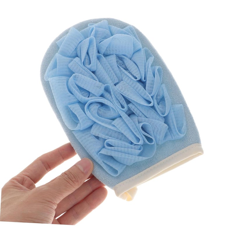 GLEAVI 2Pcs Exfoliating Bath Gloves Double Sided Rayon Scrubber for Dead Skin Removal - Image 5